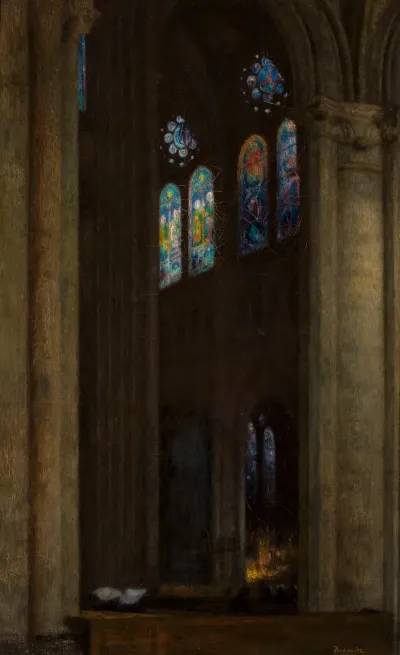 Interior Of The Cathedral In Chartres