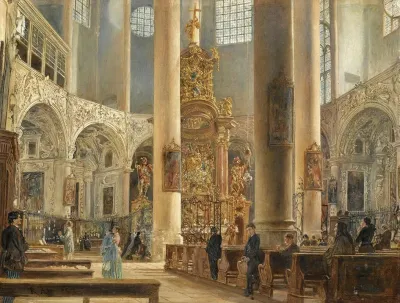 Interior Of The Franciscan Church Salzburg