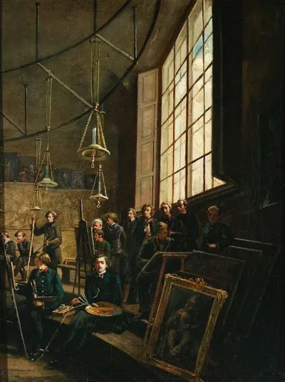 Interior Of The School Of Fine Arts In Warsaw