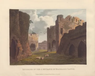 Interior Of The South Entrancce Of Beaumaris Castle