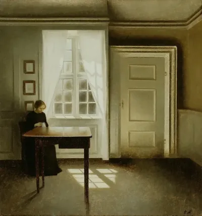 Interior With A Lady