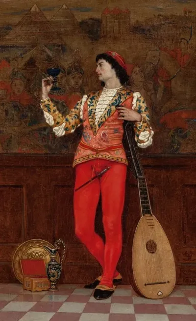 Interior With Lute Player