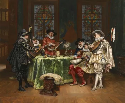Interior With Troubadours