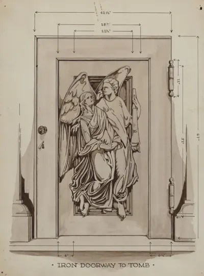 Iron Doorway To Tomb