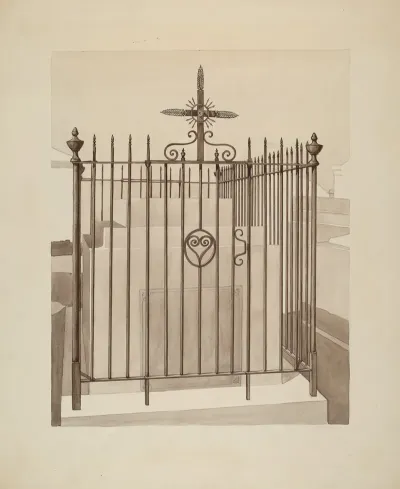 Iron Gate And Fence 3