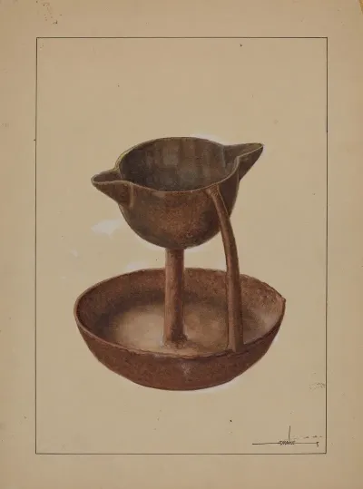 Iron Grease Lamp