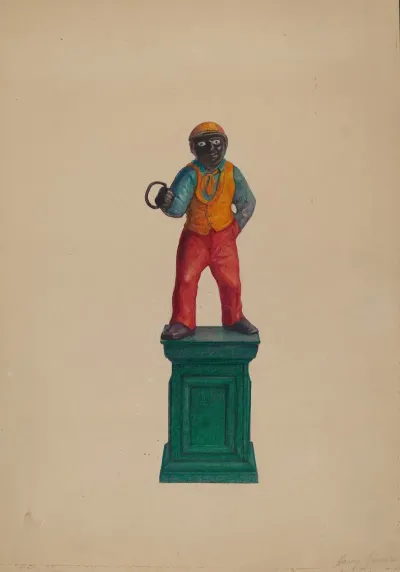 Iron Hitching Post 2