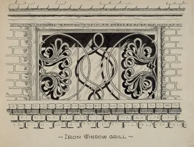 Iron Work In Attic Window