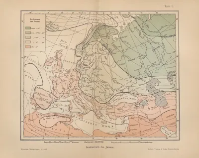 Isothermen des januar
