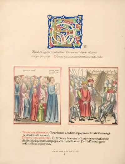 Italian mss of the 14th century