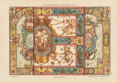 Italienische Renaissance Glasmalerei