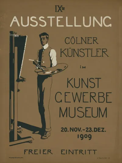 Ixte Ausstellung Colner Kunstler Im Kunstgewerbe Museum 1909