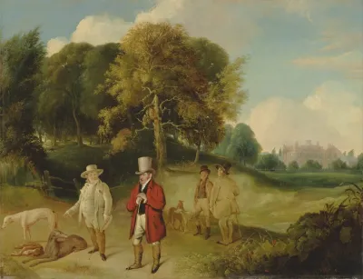 J M W Turner And Walter Fawkes At Farnley Hall