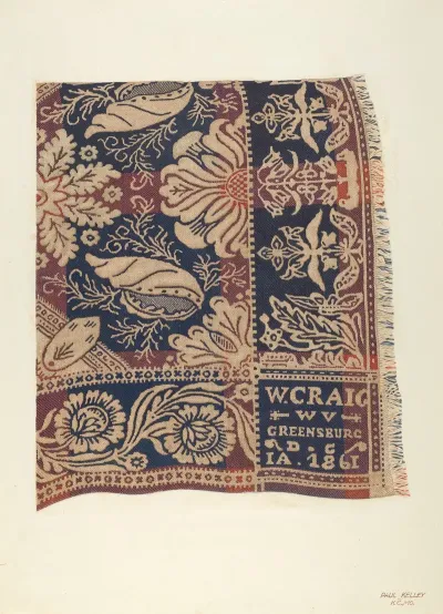 Jacquard Coverlet 3