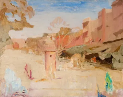 Jaipur Street From The Journey To India