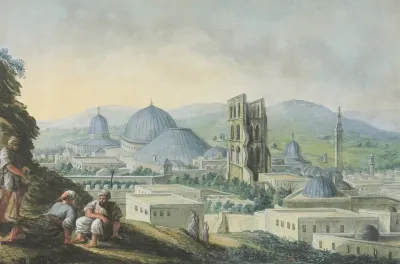 Jerusalem With The Church And Bell Tower Of The Sepulchre