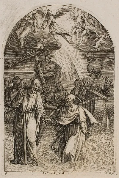 Jesus And St Peter Walking On The Water 2