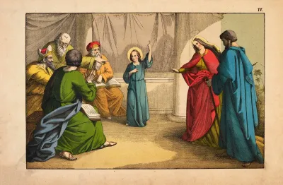 Jesus As A 12 Year Old In The Temple