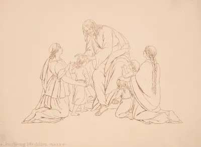 Jesus Blessing Little Children Mark X14 16