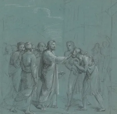 Jesus Healing A Blind Man
