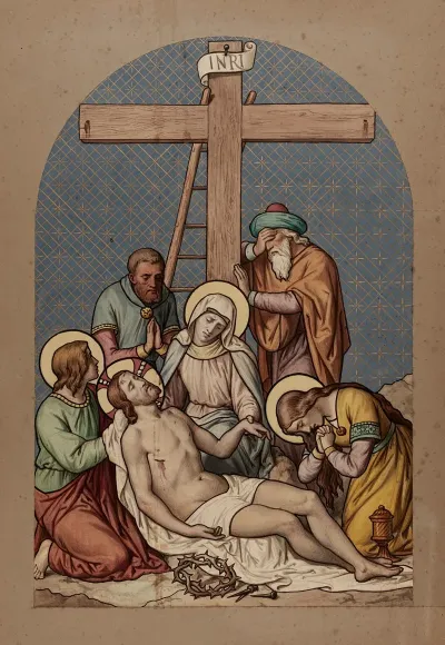Jesus Is Taken Down From The Cross
