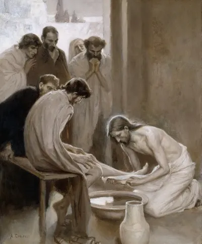 Jesus Washing The Feet Of His Disciples