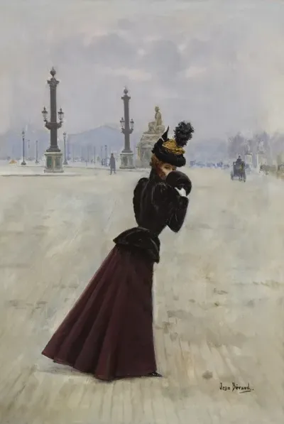 Jeune Femme Place De La Concorde