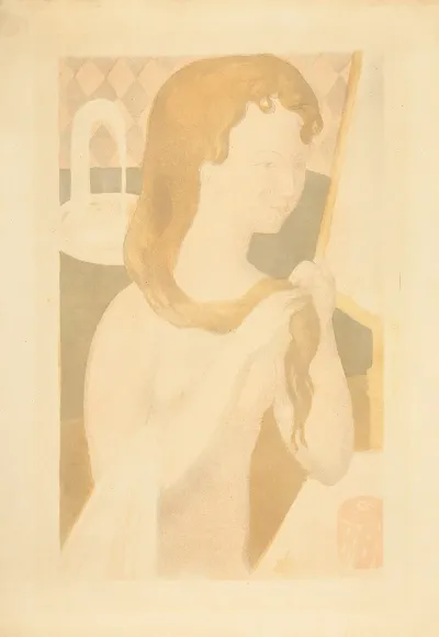 Jeune Fille A Sa Toilette