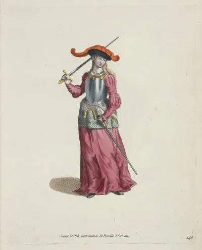 Joan Of Ark Surnamed The Maid Of Orleans Jeanne Dark Surnommee La Pucelle Dorleans