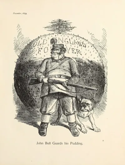 John Bull Guards His Pudding