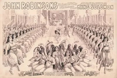 John Robinsons 10 Big Shows Combined With Spectacular King Solomon