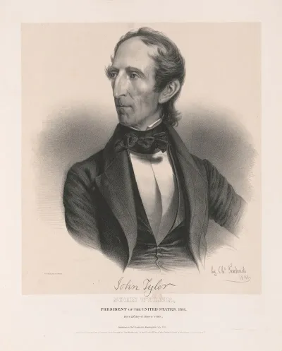 John Tyler President Of The United States 1841 Born 29th Day Of March 1790