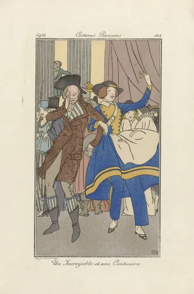 Journal Des Dames Et Des Mode Un Incroyable Et Une Cantiniere 2