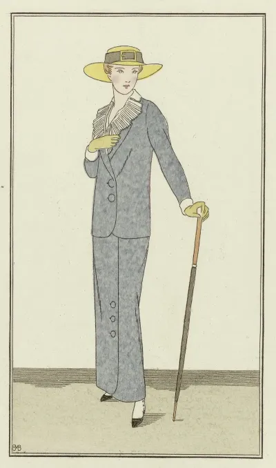 Journal Des Dames Et Des Modes 1912 Costumes Parisiens No 7