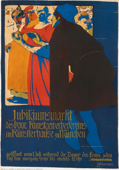 Jubilaumsmarkt Des Bayrischen Kunstgewerbevereins Im Kunstlerhause Zu Munchen