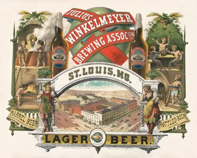 Julius Winkelmeyer Brewing Assocon St Louis Mo Lager Beer