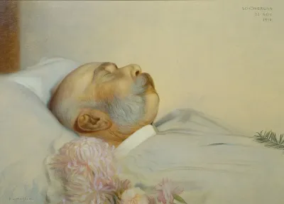 Kaiser Franz Joseph I Auf Dem Sterbebett