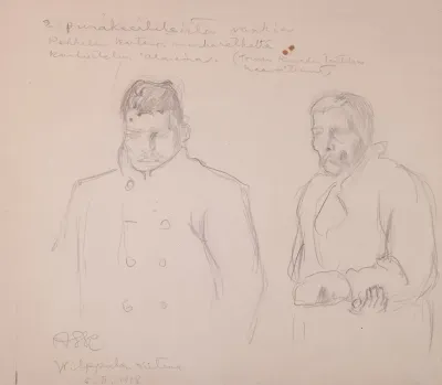Kaksi Punakaartilaista Vankia