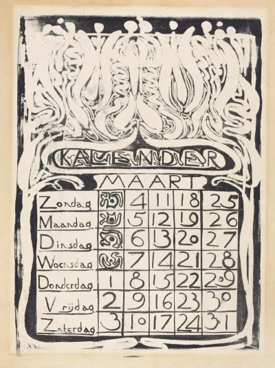 Kalenderblad Maart 1894