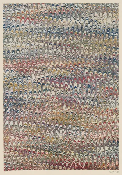 Kammmarmorpapier