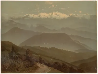 Kanchanjangha With The Foothills Of The Himalayas