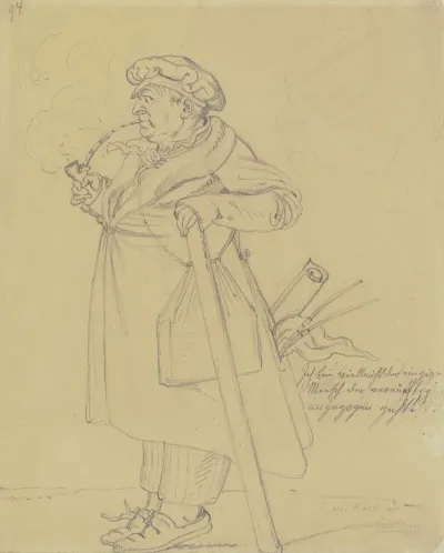 Karikatur Des Malers Joseph Anton Koch