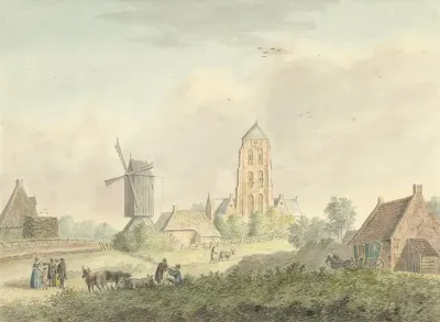 Kerk Van Het Dorp Westkapelle In Zeeland