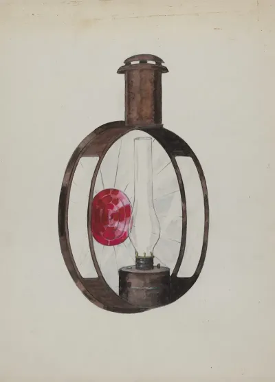 Kerosene Street Car Lamp