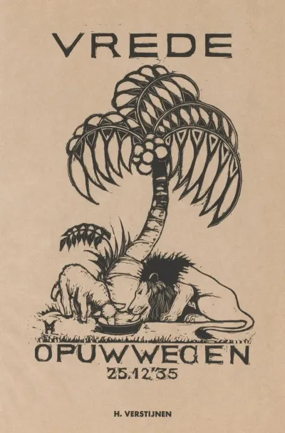 Kerstkaart Van Henri Verstijnen