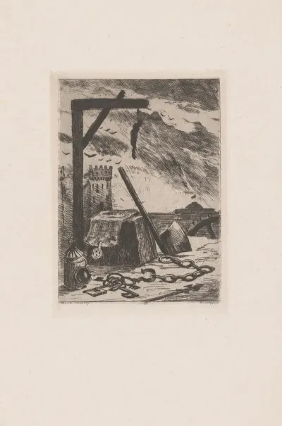 Keys Chains And Axe For A Gallows