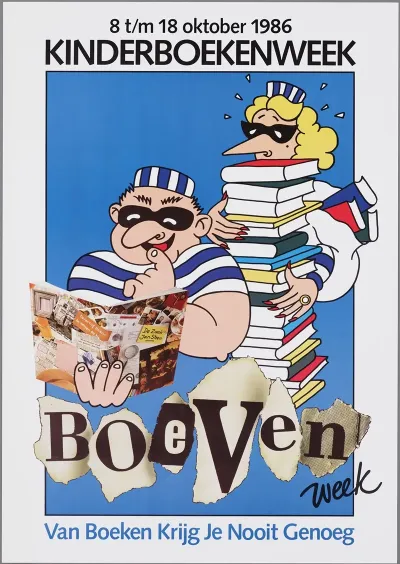 Kinderboekenweek 8 18 Oktober 1986 Boevenweek Van Boeken Krijg Je Nooit Genoeg
