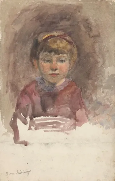 Kinderportretje En Face