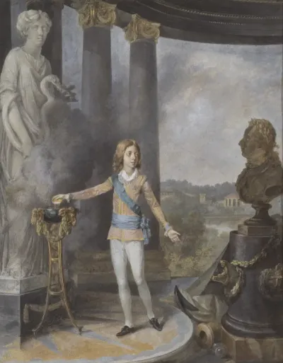 King Gustav Iv Adolf Of Sweden Sacrifices To Hygia For His Fathers Health