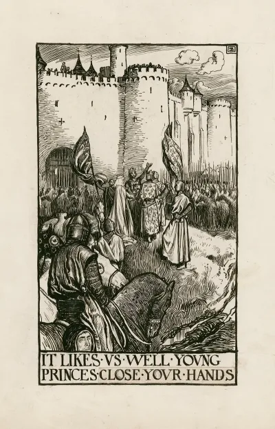 King John It Likes Us Well Young Princes Close Your Hands